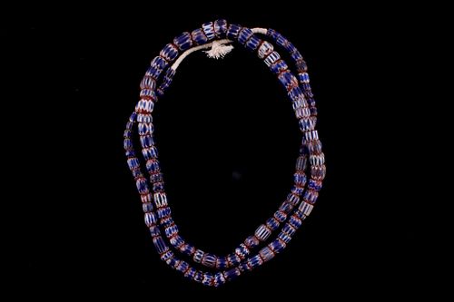 Seven Layer Chevron Trade Bead Necklace