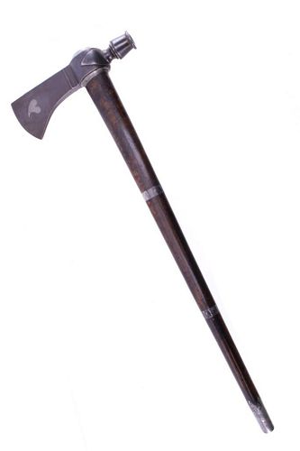 Eastern Woodlands W. Hall Marked Pipe Tomahawk