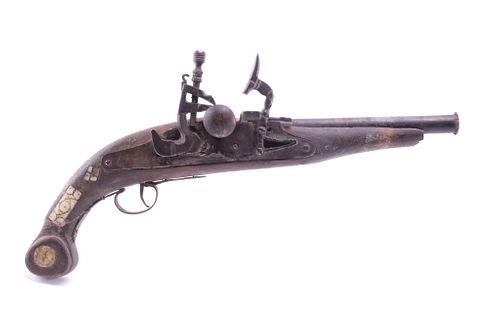 19th C. Ottoman North Africa Flintlock Pistol