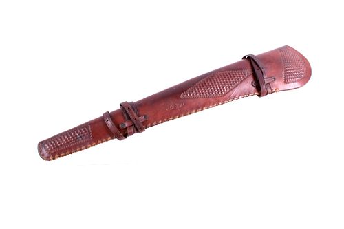 Eubanks Saddle Leather Rifle Scabbard
