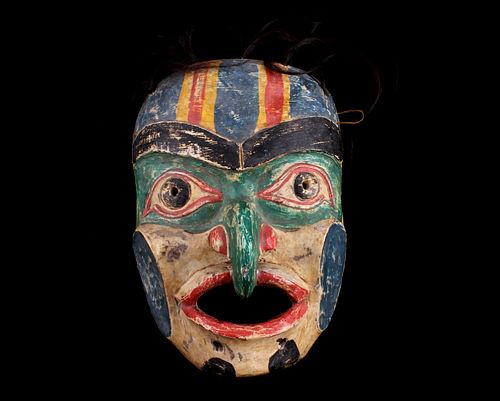 Pacific Northwest Kwakiutl Spirit Wrestler Mask