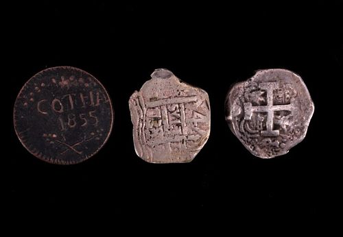 Collection of Three Ancient Byzantine Coins