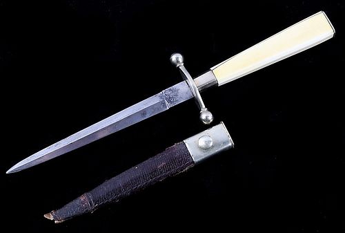 Late 19th Century Bone Handle Stiletto Knife