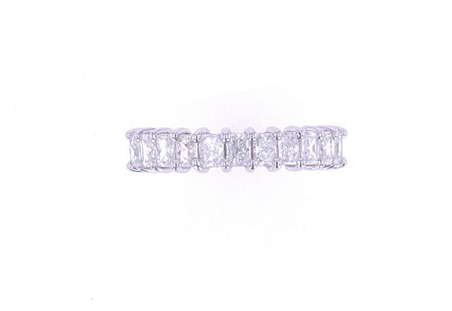Art Deco Classic Radiant Diamond Platinum Ring