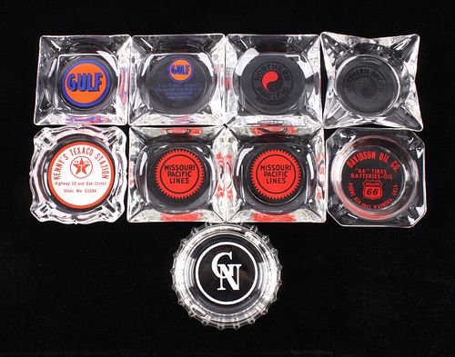 Petroleum & RR Advertising Ashtray Collection