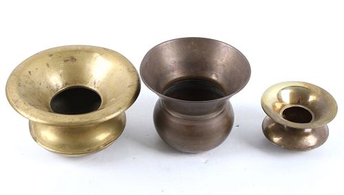 Original 1900's Brass Spittoons Collection