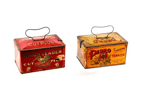 Union Leader C. Plug & Pedro C. Plug Tobacco Boxes