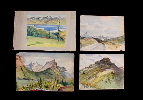 Collection of Carl & Lily Tolpo Watercolors