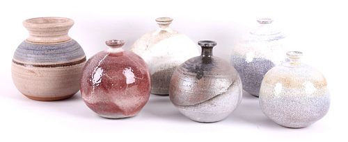 Collection of Southwestern Hand-Thrown Bud Vases