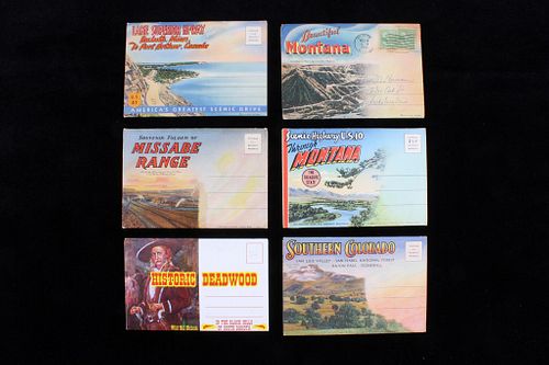 Montana, Minn., South Dakota, Colo. Postcard Books