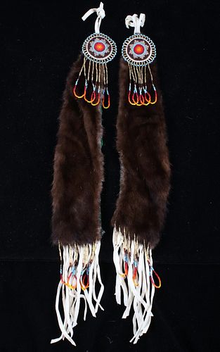 Montana Flathead Indian Beaded Tomahawk Drops