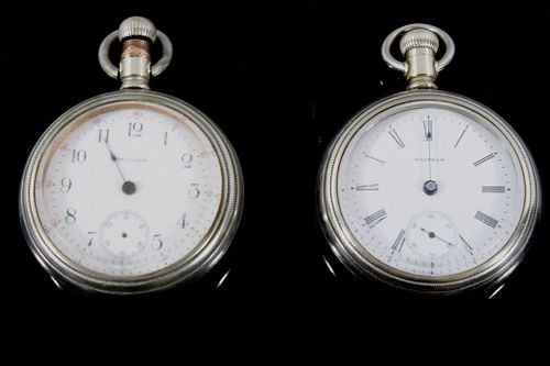Waltham No. 18 Pocket Watch Set of Two c.1883-1906