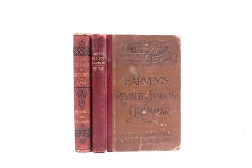 Collection Of Antique School Books c. 19th Century