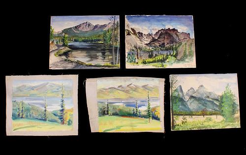 Collection of Carl & Lily Tolpo Watercolors