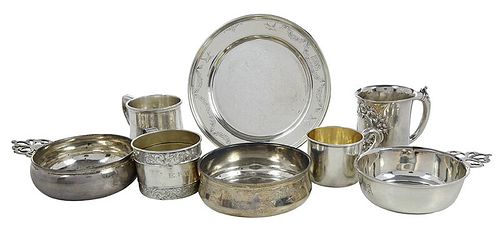 Eight Assorted Sterling Items