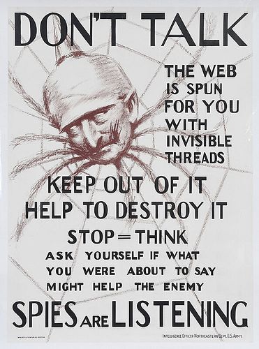United States WWI Intelligence Poster