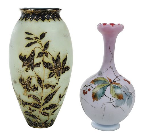 Mt. Washington and New England Art Glass Vases