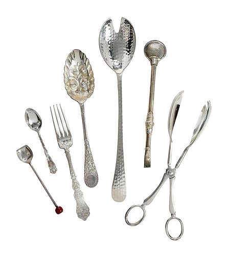 70 Pieces Silver Plate and Stainless Flatware