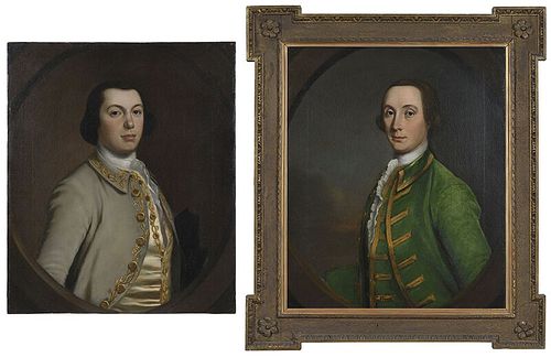 A Pair of British School Portraits
