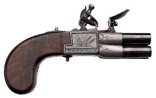English-Style Four-Barrel “Selector” Flintlock Pistol 