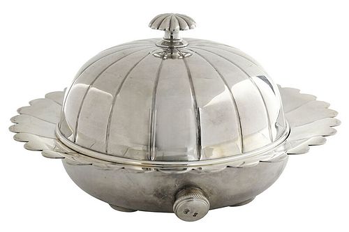 Victorian English Silver Butter Dish