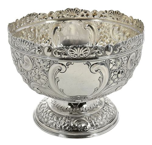 English Silver Footed Centerbowl