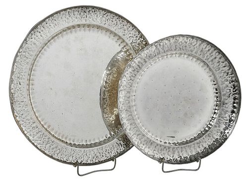 Two Asian Silver Platters