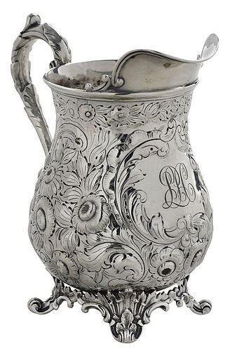 New York Coin Silver Pitcher