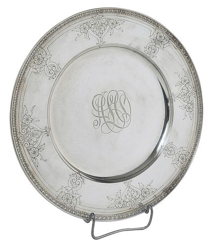 J. E. Caldwell Round Sterling Tray