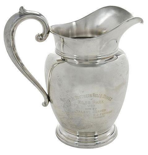 Kentucky Sterling Horse Trophy Water Pitcher