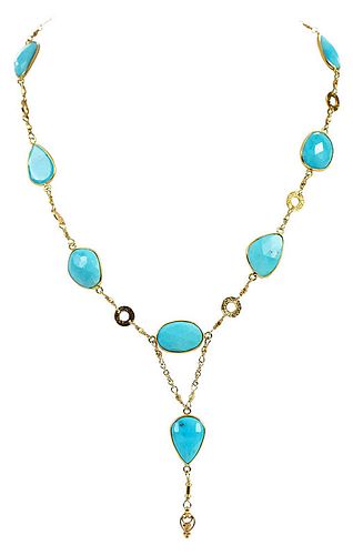 18kt. Turquoise Necklace 