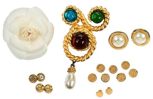 Group of Chanel Costume Jewelry sold at auction on 20th May