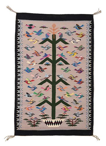 Navajo Tree of Life Textile