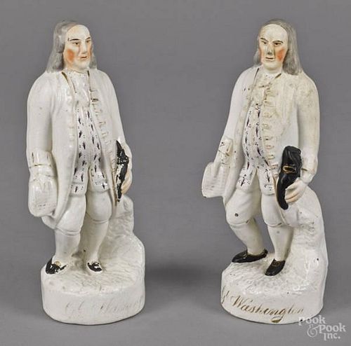 Pair of Staffordshire figures of Benjamin Frankl