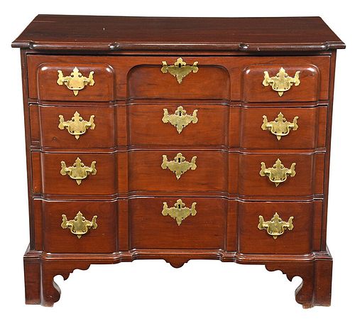 American Chippendale Chest on Chest Base