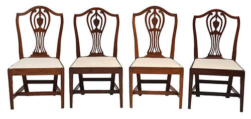 Two Pairs New England Federal Side Chairs