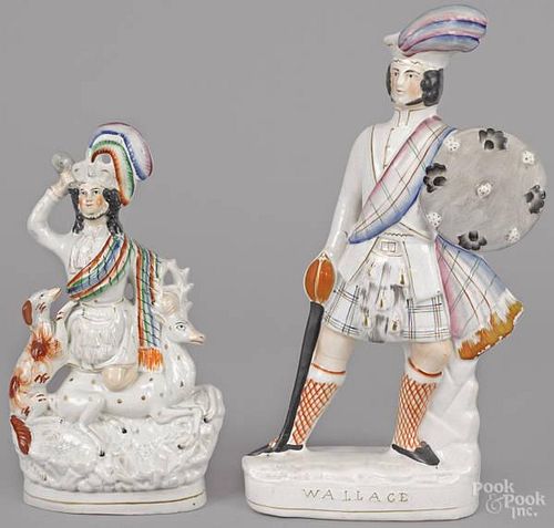 Two Staffordshire figures, 19th c., of William