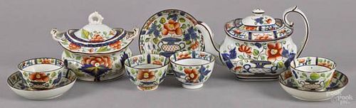 Collection of Gaudy Dutch porcelain, to include