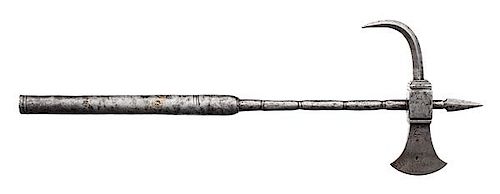 Iron Matchlock Axe from India 