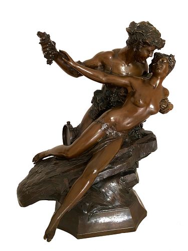 19th C Barbedienne Bronze Sculpture, J. Duclling Signed