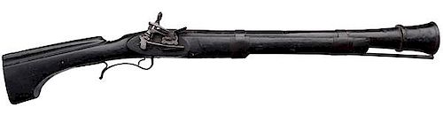 Huge Spanish Miguelet Iron Wall Gun, ca 1750 