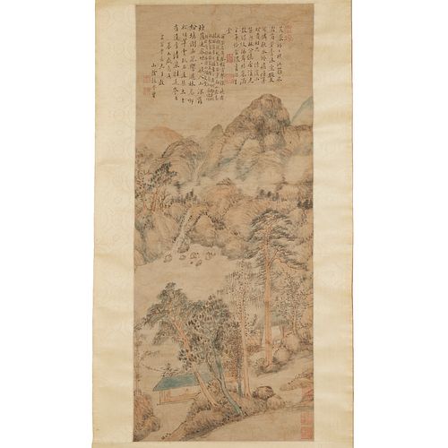 Mark of Zhang Xuezeng 署名 张学曾, scroll painting