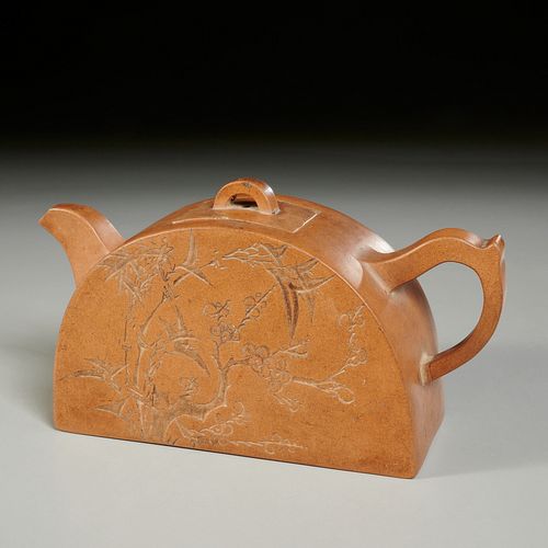 Chinese School, yixing wadang-form teapot