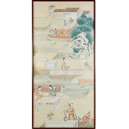 Chinese School, large scroll painting