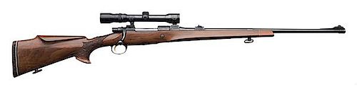 **Austrian Deluxe Engraved Bolt-Action Rifle w/Kahles Scope 