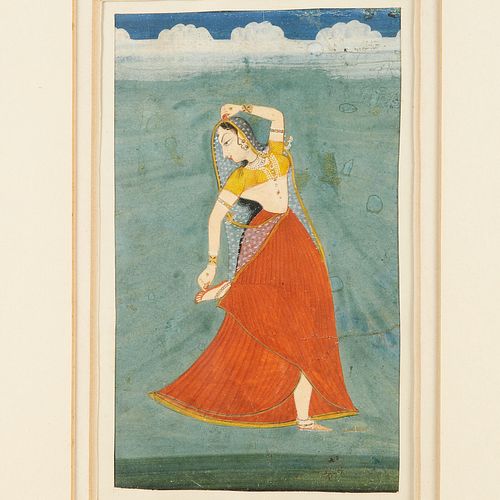 Mughal School, portrait of a dancer