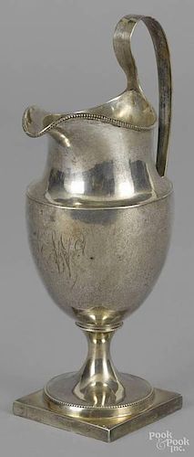 Philadelphia silver cream pitcher, ca. 1795, be