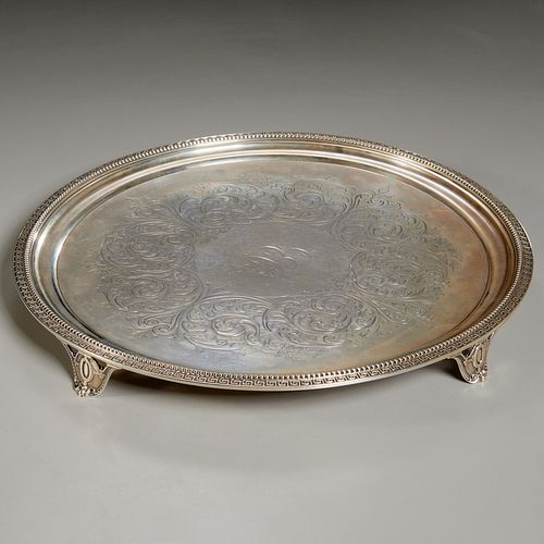 Tiffany & Co., American silver footed tray