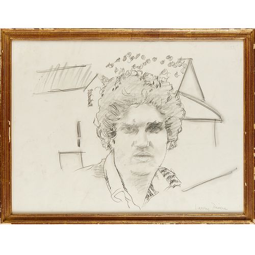 Larry Rivers, graphite drawing, c. 1980