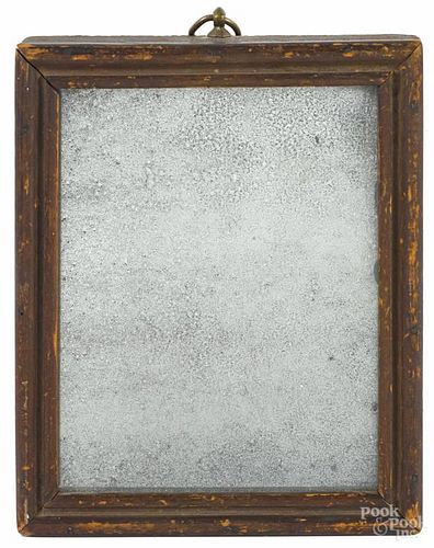 New England pine looking glass, late 18th c., 8